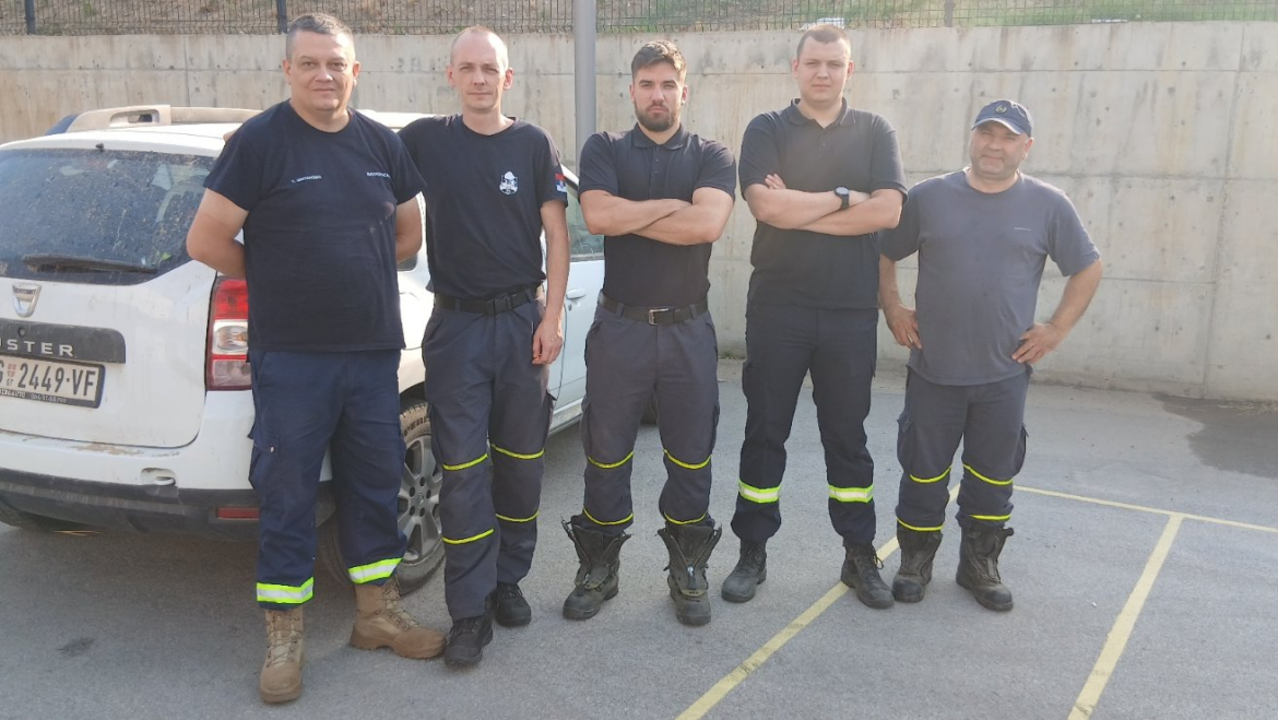 Zahvalnost na angažovanju gašenja požara na teritoriji VSB Vranje